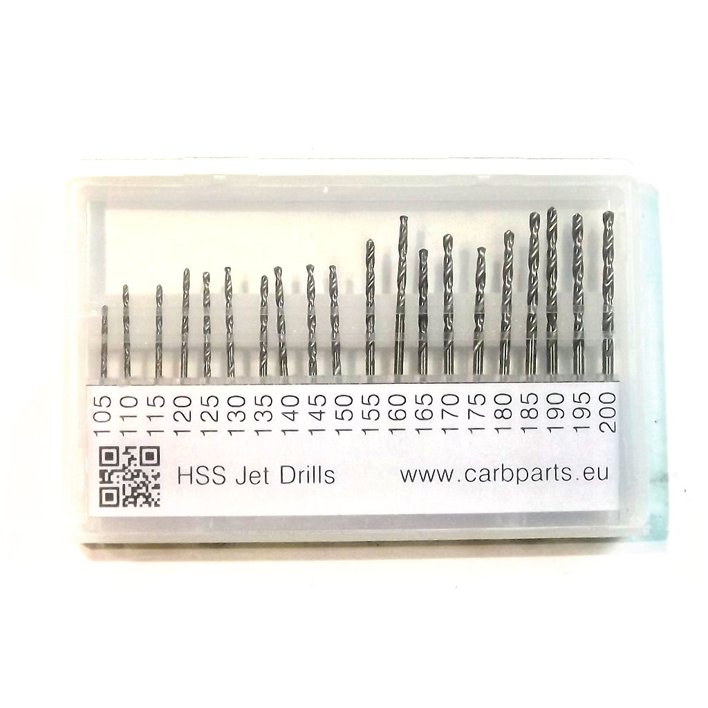 Drill set 105200 jet calibration cleaning weber solex dellorto